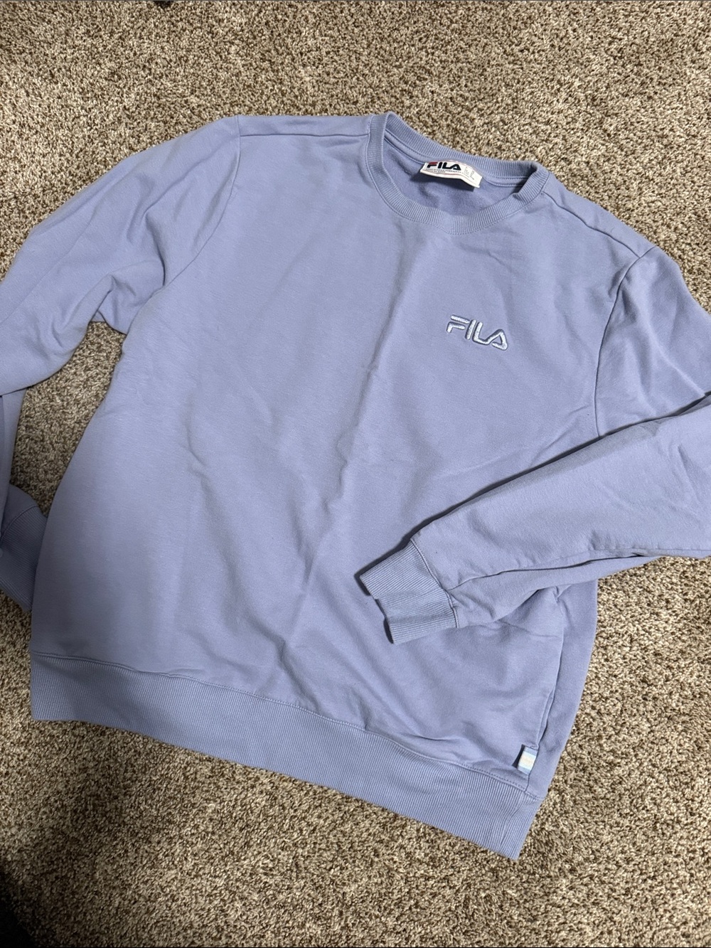 Fila Light Lavender Crewneck Sweatshirt